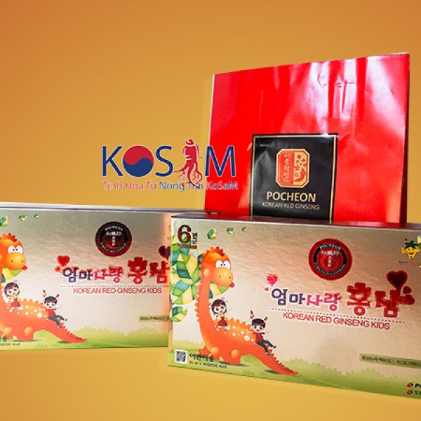 Red ginseng for kids with Giraffe brand